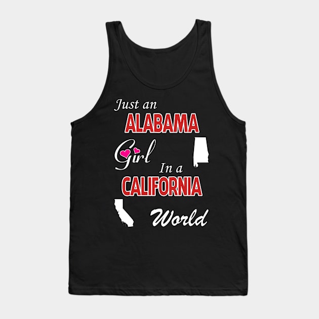 Alabama - California Tank Top by ALEXANDRA PIVOVAROVA |